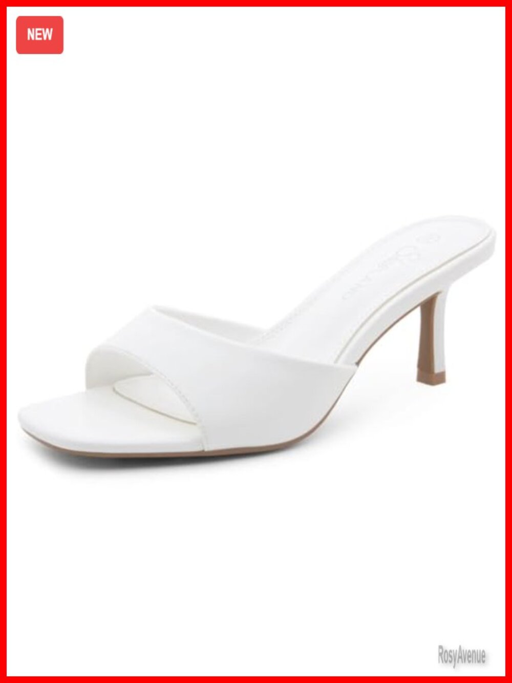Women's Kitten Heel Slide Sandals Open Toe Mule Heels Dressy